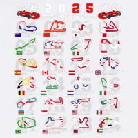 2025 Open Wheel Formula Racing World Circuits Race Tracks Garment-Dyed Sweatshirt