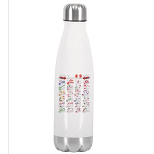 2025 Open Wheel Formula Racing World Circuits Race Tracks Stainless Steel Insulated Water Bottle