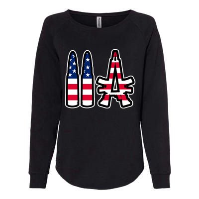 2A Patriotic Womens California Wash Sweatshirt