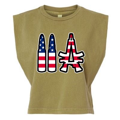 2A Patriotic Garment-Dyed Women's Muscle Tee