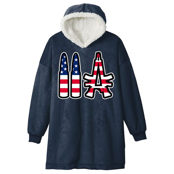 2A Patriotic Hooded Wearable Blanket