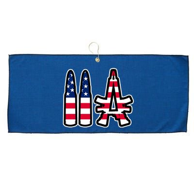 2A Patriotic Large Microfiber Waffle Golf Towel