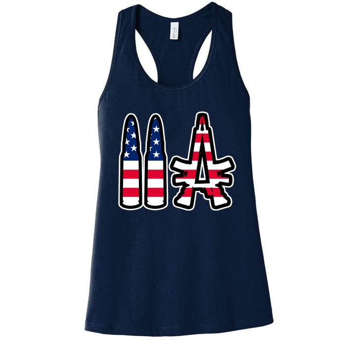 2A Patriotic Women's Racerback Tank