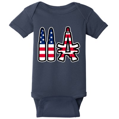 2A Patriotic Baby Bodysuit