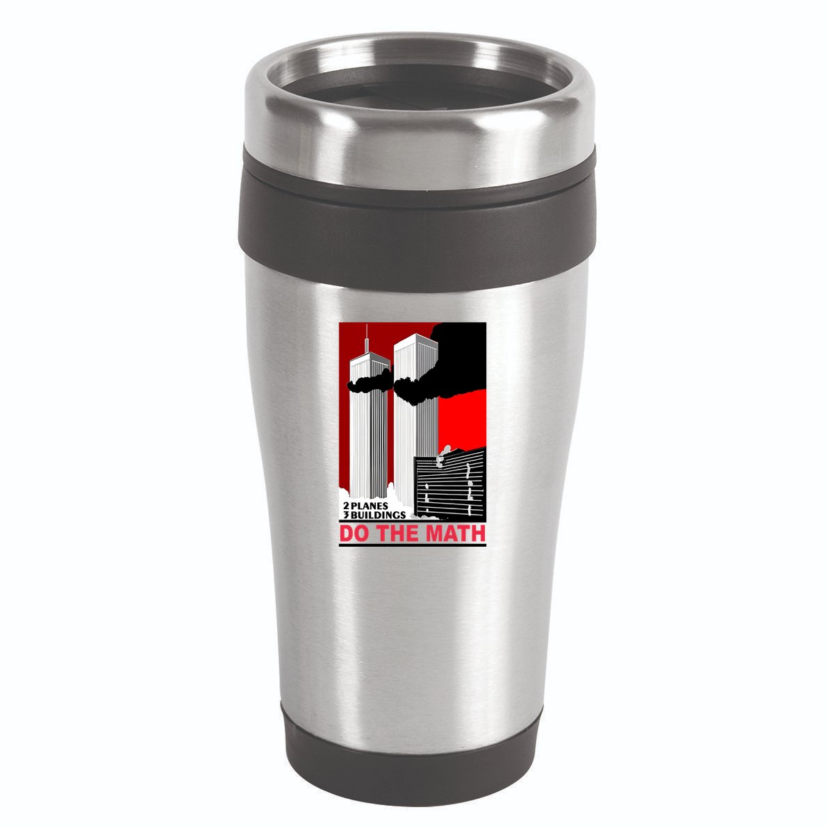2 Planes 3 Buildings Do The Math 16oz Travel Tumbler