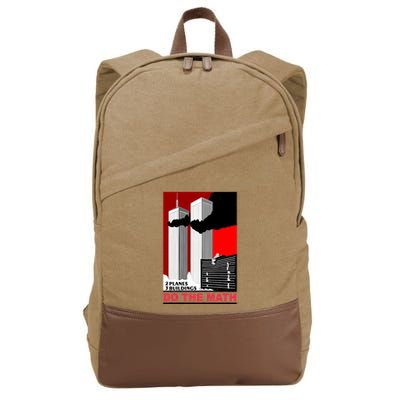 2 Planes 3 Buildings Do The Math Cotton Canvas Backpack