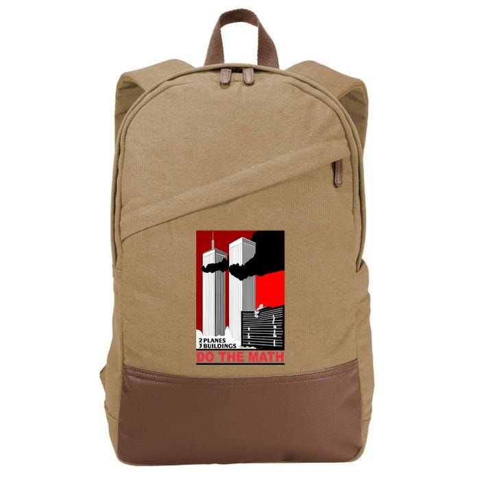 2 Planes 3 Buildings Do The Math Cotton Canvas Backpack