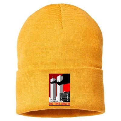 2 Planes 3 Buildings Do The Math Sustainable Knit Beanie