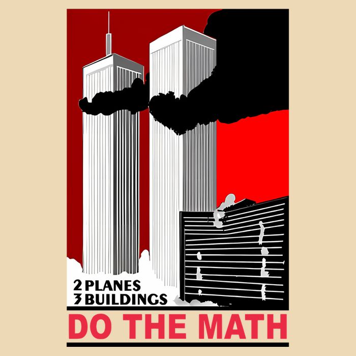 2 Planes 3 Buildings Do The Math Drawstring Bag