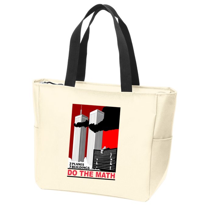 2 Planes 3 Buildings Do The Math Zip Tote Bag
