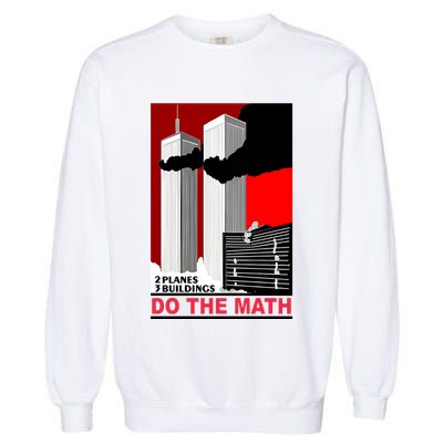 2 Planes 3 Buildings Do The Math Garment-Dyed Sweatshirt