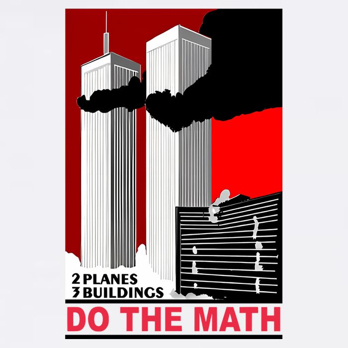 2 Planes 3 Buildings Do The Math Garment-Dyed Sweatshirt