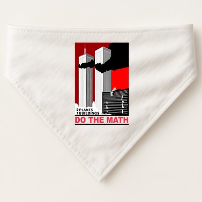 2 Planes 3 Buildings Do The Math USA-Made Doggie Bandana