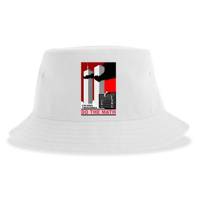 2 Planes 3 Buildings Do The Math Sustainable Bucket Hat