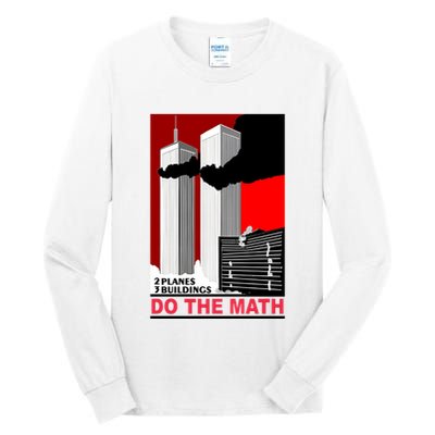 2 Planes 3 Buildings Do The Math Tall Long Sleeve T-Shirt