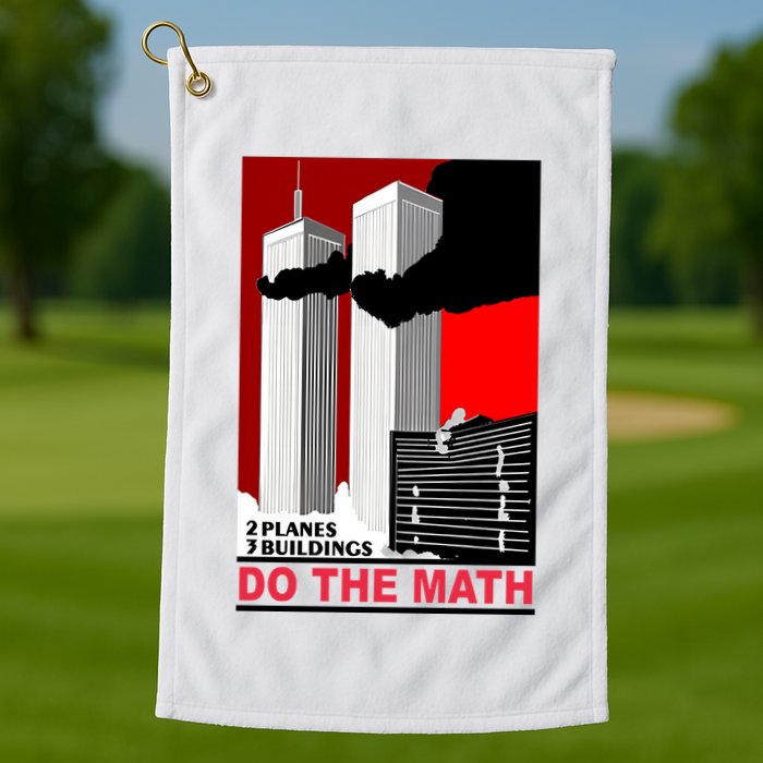 2 Planes 3 Buildings Do The Math Golf Towel