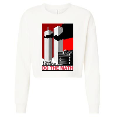 2 Planes 3 Buildings Do The Math Cropped Pullover Crew