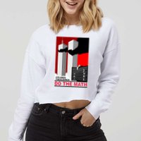 2 Planes 3 Buildings Do The Math Cropped Pullover Crew