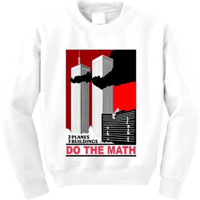 2 Planes 3 Buildings Do The Math Kids Sweatshirt