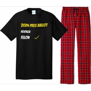 2024 Pres Ballot Hooker Felon Pajama Set