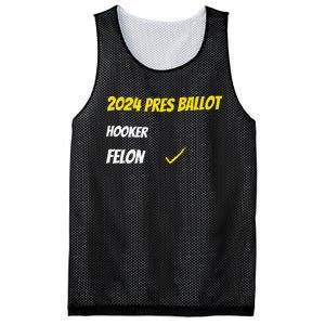 2024 Pres Ballot Hooker Felon Mesh Reversible Basketball Jersey Tank