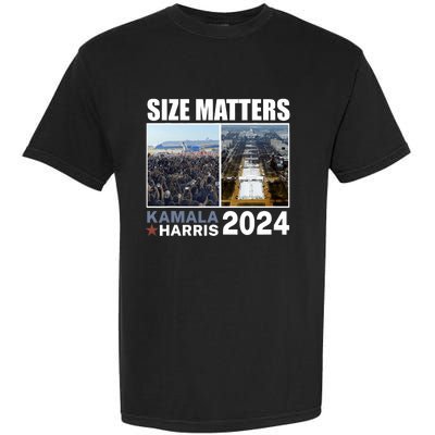 2024 President Campaign Crowd Size Kamala V Trump Garment-Dyed Heavyweight T-Shirt