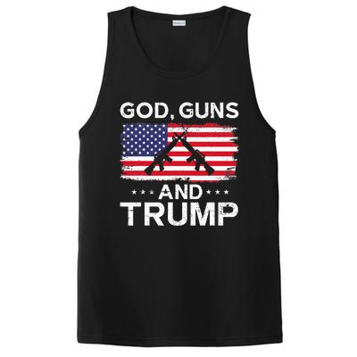 2024 President Donald Trump God Guns And Trump PosiCharge Competitor Tank