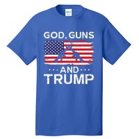 2024 President Donald Trump God Guns And Trump Tall T-Shirt