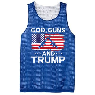 2024 President Donald Trump God Guns And Trump Mesh Reversible Basketball Jersey Tank