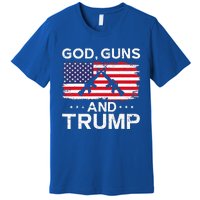 2024 President Donald Trump God Guns And Trump Premium T-Shirt