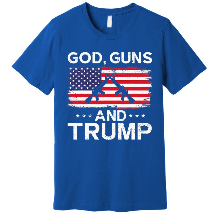 2024 President Donald Trump God Guns And Trump Premium T-Shirt