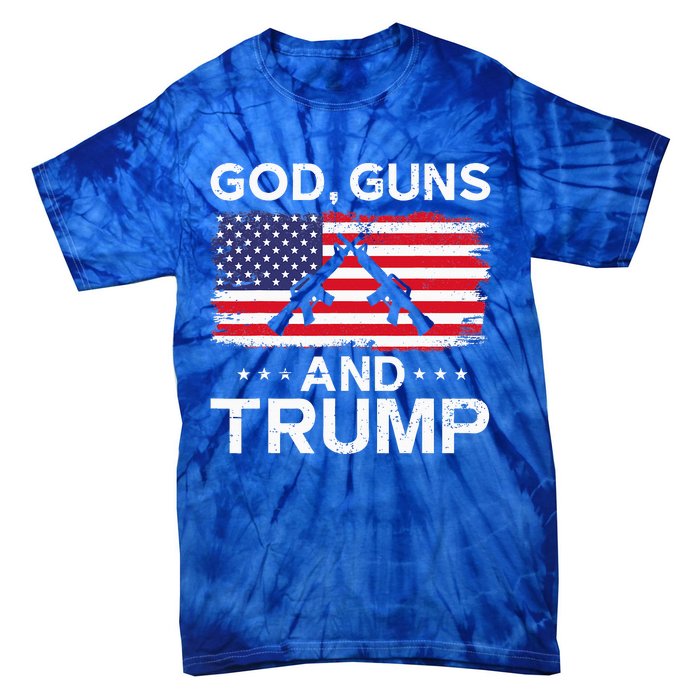 2024 President Donald Trump God Guns And Trump Tie-Dye T-Shirt