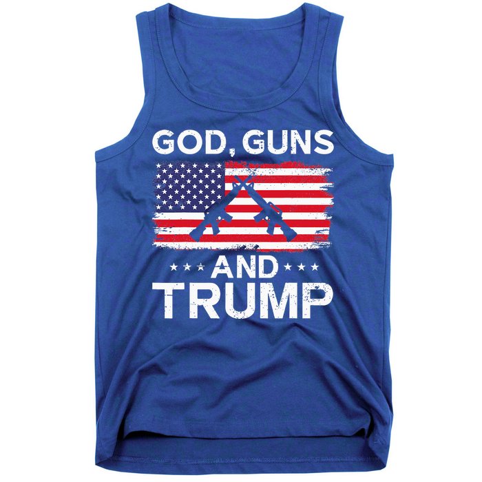 2024 President Donald Trump God Guns And Trump Tank Top