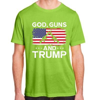 2024 President Donald Trump God Guns And Trump Long Sleeve Adult ChromaSoft Performance T-Shirt