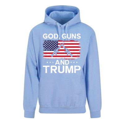 2024 President Donald Trump God Guns And Trump Long Sleeve Unisex Surf Hoodie