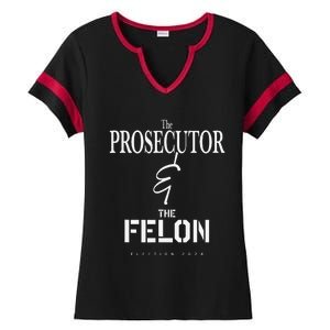 2024 President Election Kamala Harris Prosecutor Maga Ladies Halftime Notch Neck Tee