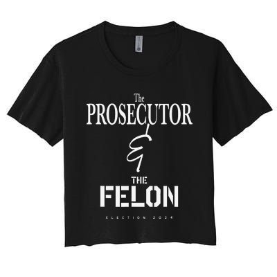 2024 President Election Kamala Harris Prosecutor Maga Women's Crop Top Tee