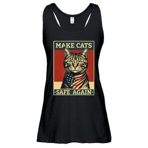 2024 Presidential Election Make Cats Safe Again Ladies Essential Flowy Tank