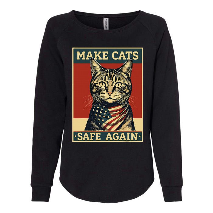 2024 Presidential Election Make Cats Safe Again Womens California Wash Sweatshirt