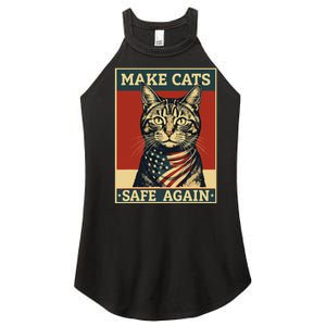 2024 Presidential Election Make Cats Safe Again Women's Perfect Tri Rocker Tank