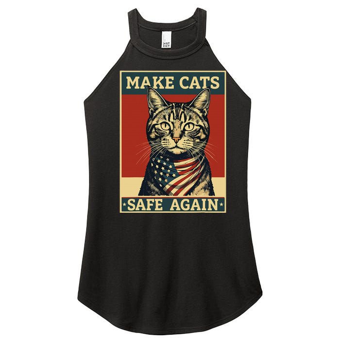 2024 Presidential Election Make Cats Safe Again Women's Perfect Tri Rocker Tank