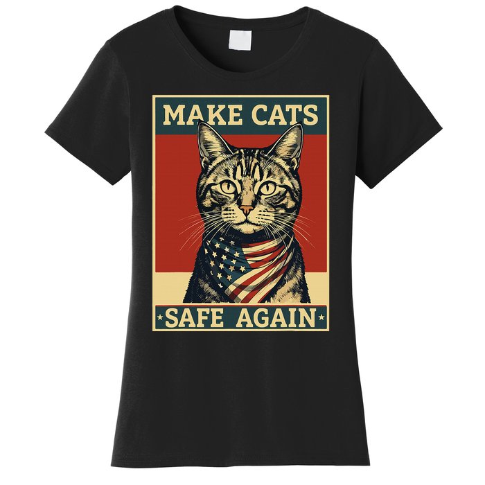 2024 Presidential Election Make Cats Safe Again Women's T-Shirt