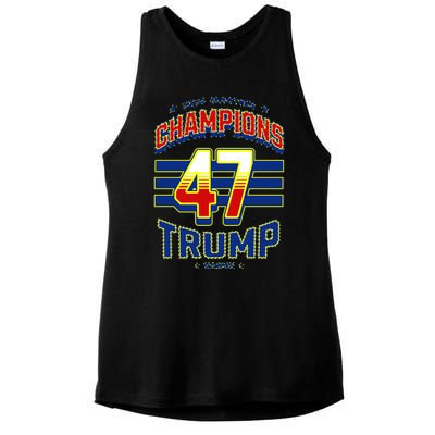 2024 Presidential Election Champions Trump Vance Ladies PosiCharge Tri-Blend Wicking Tank