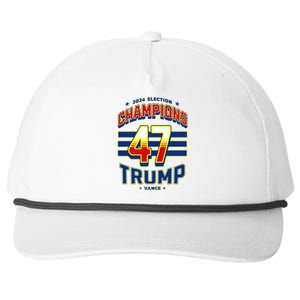 2024 Presidential Election Champions Trump Vance Snapback Five-Panel Rope Hat