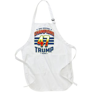 2024 Presidential Election Champions Trump Vance Full-Length Apron With Pockets