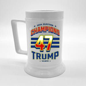 2024 Presidential Election Champions Trump Vance Beer Stein