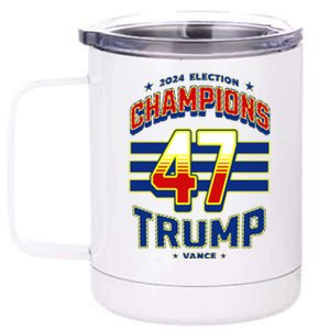 2024 Presidential Election Champions Trump Vance 12 oz Stainless Steel Tumbler Cup