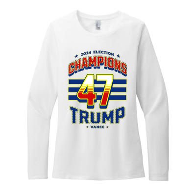 2024 Presidential Election Champions Trump Vance Womens CVC Long Sleeve Shirt