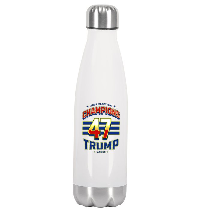 2024 Presidential Election Champions Trump Vance Stainless Steel Insulated Water Bottle