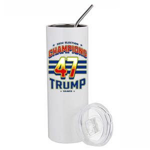 2024 Presidential Election Champions Trump Vance Stainless Steel Tumbler